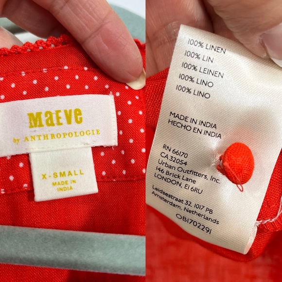 Anthropologie Maeve The Audie Puff-Sleeve Blouse size XS - Picture 8 of 8